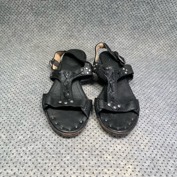 Frye Euc Black Leather Sandals Size 9 Women’s - Picture 3 of 10